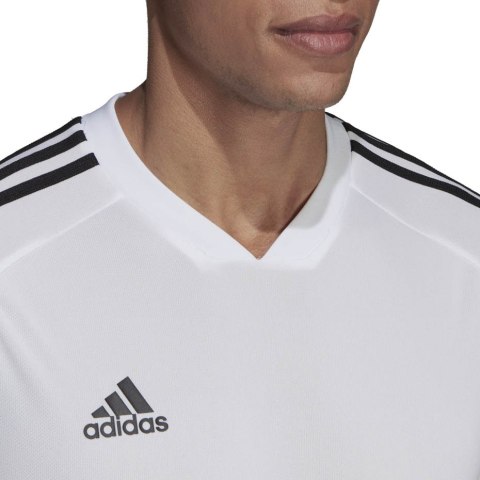 Koszulka męska adidas Tiro 19 Training Jersey biała DT5288 Koszulka męska adidas Tiro 19 Training Jersey biała DT5288